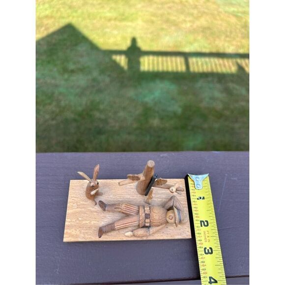 Borodin & Byliniak Detailed Wood Art Polish Figure Plague. - Picture 11 of 12